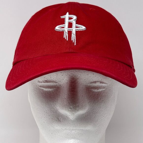 Houston Rockets Dad Hat Cap NBA Basketball OTS 6 Panel Strapback Red - Picture 2 of 9